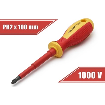 HANDY Удобна отвертка - 10569 (PH2, 100 mm, изолирана до 1000 V, магнитна глава) (10569)