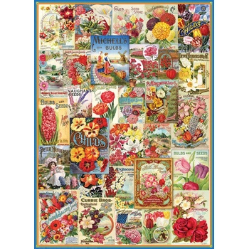 Image 1 of EUROGRAPHICS - Puzzle Flowers Seed Catalogue - 1 000 piese