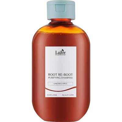 La'dor Root Re-Boot Purifying Shampoo Ginger & Apple - Шампоан против косопад за чувствителна кожа с джинджифил и ябълка 300мл