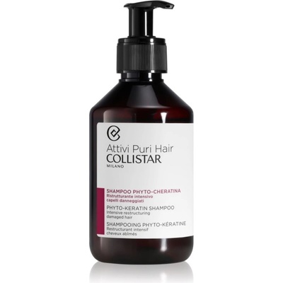 Collistar Attivi Puri Šampon na vlasy s fytokeratinem 250 ml