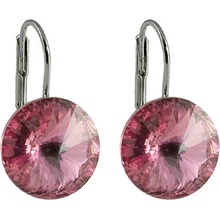 Klimm Rivoli růžové se Swarovski Elements Rose 12992