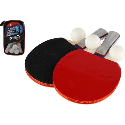 Teddies Sada stolní tenis ping pong 2ks pálky 3 míčky v pouzdru