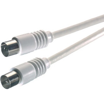 Vivanco Коаксиален кабел Vivanco - 19317, M/F, 1.5m, бял (19317)