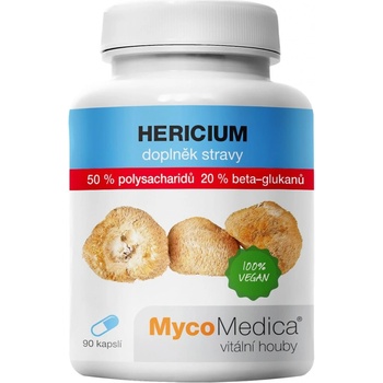 Mycomedica Hericium 50% vysoká koncentrácia 90 kapsúl 500mg extraktu