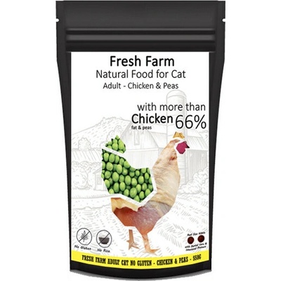 Fresh Farm No Gluten Cat Adult Kuracie s hráškom 5 kg