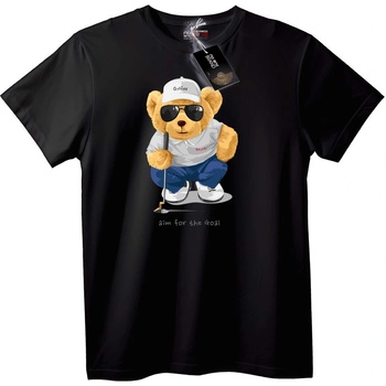 NOONEBRAND Тениска Голфър Мечо - M, Black