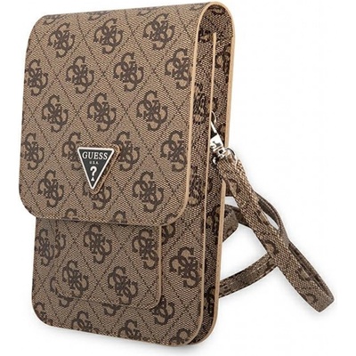 Pouzdro Guess PU 4G Triangle Logo Phone Bag hnědé