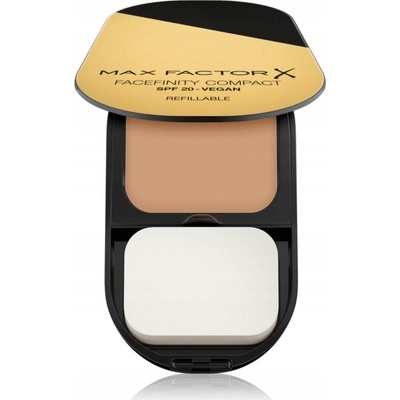 Max Factor Facefinity Refillable kompaktný zmatňujúci make-up SPF20 001 Porcelain 10 g