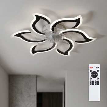 Brilagi - LED димируем таванен вентилатор LED/34W/230V Ø 83 см черен + дистанционно управление (BG4004)