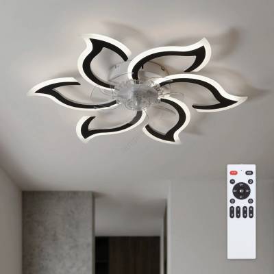 Brilagi - LED димируем таванен вентилатор LED/34W/230V Ø 83 см черен + дистанционно управление (BG4004)