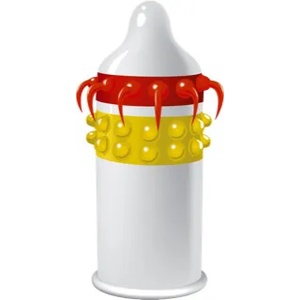 EGZO Lucky Dude Stimulating Condom 1 pc