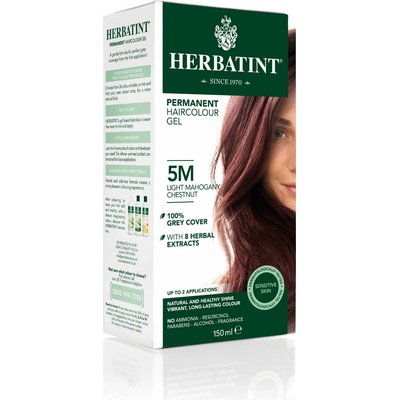 Herbatint permanentná farba na vlasy svetlo mahagónový gaštan 5M 150 ml