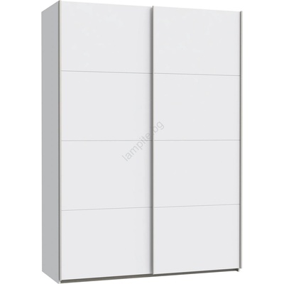 Forte Гардероб KARO 150x210 см, бял (FR0082)