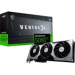 MSI Video Card NVIDIA GeForce RTX 5060 Ti 8G VENTUS 3X OC, 8GB GDDR7, 128-bit, 2617 MHz Boost, 4608 CUDA Cores, PCIe 5.0 (x8), 3x DP 2.1b, HDMI 2.1b, RAY TRACING, Triple Fan, 180W TDP, 8-pin PCIe Powe (RT