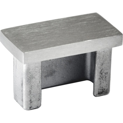 Ukončenie na jokel 40 x 20 mm, brúsená nerez AISI 304
