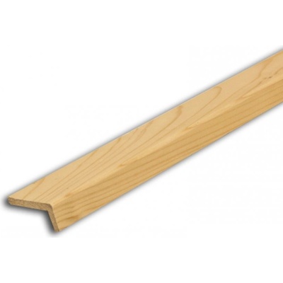 Rohová lišta č.160 - 15 mm x 40 mm, 1 oblá hrana " L", smrková, ŠL1540D