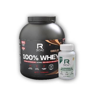 Reflex Nutrition 100% Whey Protein 2000g + Magnesium Bisglycinate 90 kapslí ZDARMA - Slaný arašídový karamel