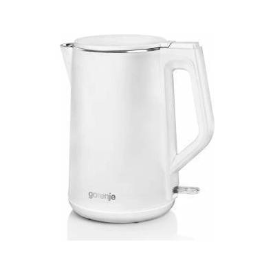 Gorenje Kettle K15DWW Electric, 2200 W, 1.5 L, Plastic + metal, 360° rotational base, White