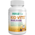 NOW Kid Vits [120 Дъвчащи таблетки] Грозде