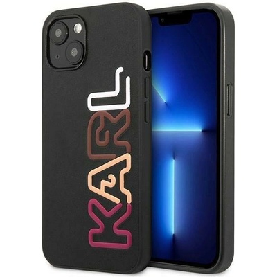 KARL LAGERFELD Кейс Karl Lagerfeld KLHCP13SPCOBK за iPhone 13 mini 5.4", черен / черен, твърд, Multipink Brand (3666339049324)