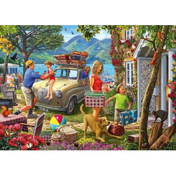 Ravensburger - Puzzle Holiday Cottage - 1 000 piese