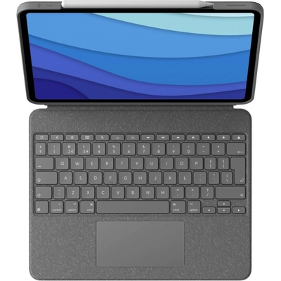 Logitech Combo Touch pouzdro s CZ klávesnicí iPad 12.9 5. 6. generace 920-010214 šedé