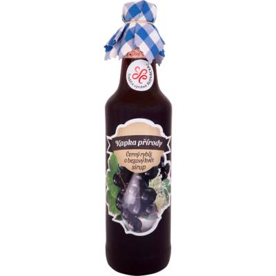 Kapka Přírody Sirup černý rybíz s bezovým květem 1 l