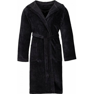 Vossen Velurový župan Texas s kapucí Černá