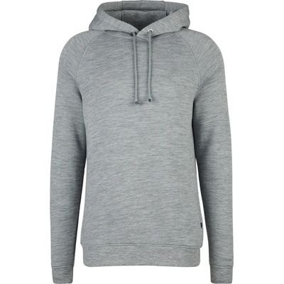 Stoic Мъжки вълнен пуловер Stoic MerinoFlatFleece240 SolbergSt. Hoody Merino hoodie - Light Grey / Melange (005-6588-0312)