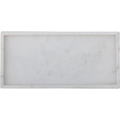 Bloomingville Поднос Majsa мраморен 18 x 38 см бял (82068110)
