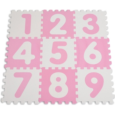 SUN TA Мек пъзел Цифри розов 1001b3(wh/pk)ab