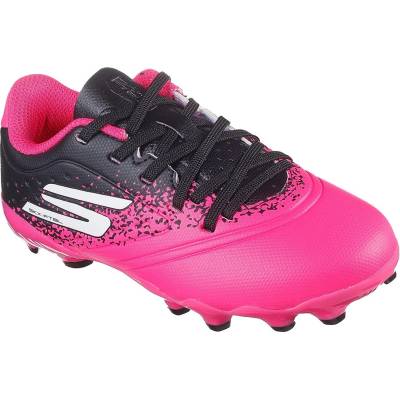 Skechers Юношески футболни бутонки Skechers Razor Juniors Firm Ground Football Boots - Black/Pink