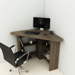 ASIR GROUP Бюро CORNER 73, 8x80 см кафяв (AS1871)