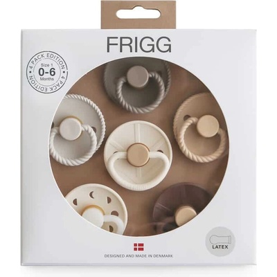 Frigg okrúhlé kaučuk cumlíky Earthy Wonder 6ks