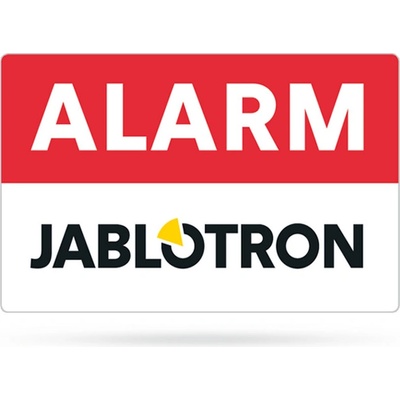 Jablotron SAM-252.10 Výstražná samolepka ALARM 80 x 50 mm