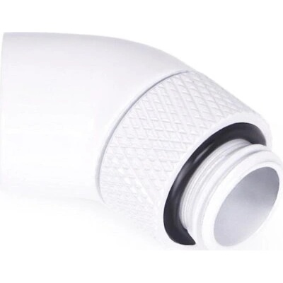 Alphacool Ъглов адаптер Alphacool Eiszapfen, 45°, G1/4 външна към G1/4 вътрешна резба, Бял (AC-1019294)