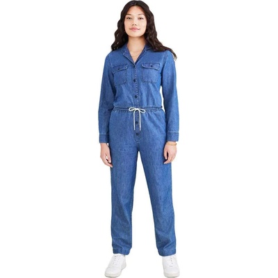 DOCKERS Гащеризон Dockers Long sleeve jumpsuit - Blue (Medium Indigo Stonewash)