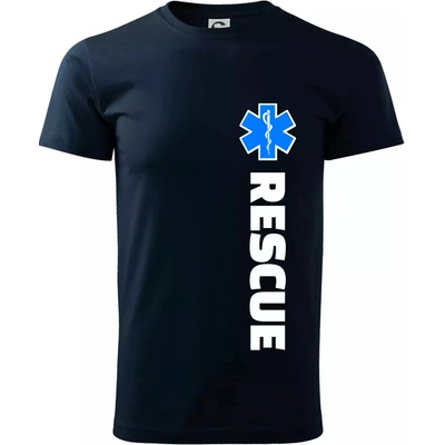 Rescue pre záchranárov tričko tmavomodrá