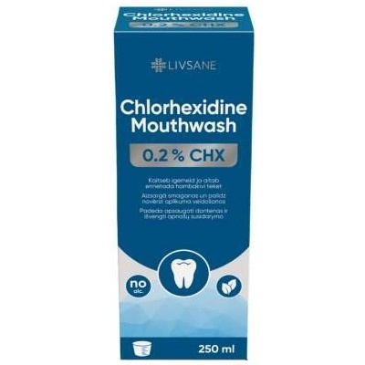 Livsane s obsahom 0,2 % chlórhexidínu 250 ml