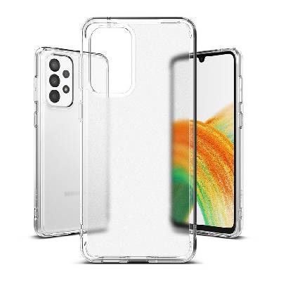 Удароустойчив твърд кейс за Samsung Galaxy A33 5G от Ringke Fusion - матово прозрачен (8809848208690)