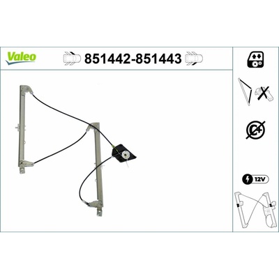 Zvedací zařízení oken VALEO 851442
