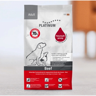 PLATINUM Супер премиум храна Platinum Adult Beef and Potato- с 70% прясно телешко месо годно за човешка консумация