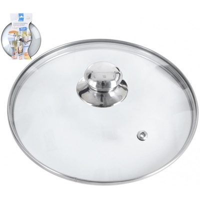 Orion Skleněná poklice s plastovým úchytem 28cm