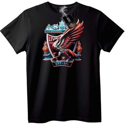 NOONEBRAND Тениска Liverpool FC орел - 2XL, White