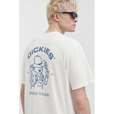 Dickies Памучна тениска Dickies WAKEFIELD TEE SS в бежово с принт DK0A4YRC (DK0A4YRC)