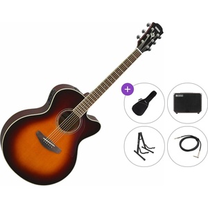 Yamaha CPX600 Premium SET Old Violin Sunburst Електро-акустична китара Джъмбо