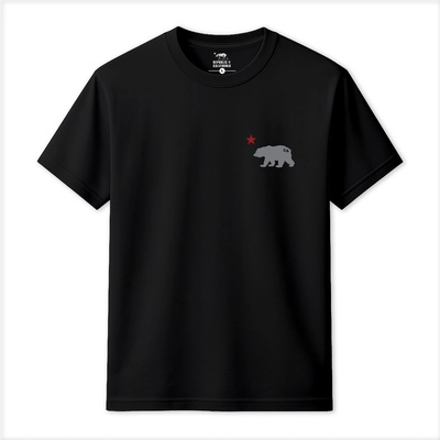 Republic of California Тениска Republic of California Men's Cali Bear T-Shirt - Black