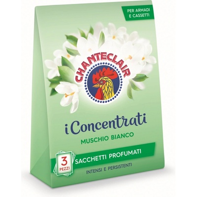 Chante Clair Muschio Bianco vonné sáčky do skříní a zásuvek 3 ks – Zboží Dáma