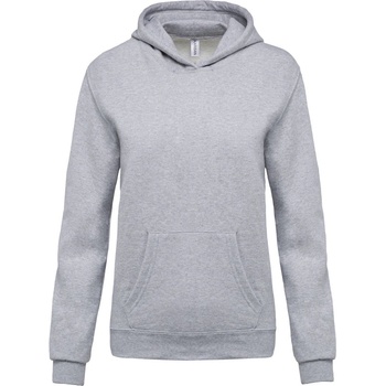 Kariban K477 / Детски суичър с качулка - оксфордско сиво 122-128 (20K477398w1)