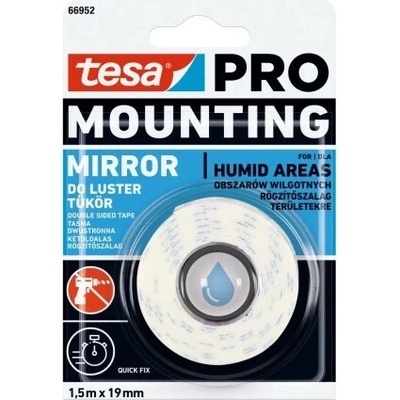 Tesa Pro 66952 Páska montažní na zrkadlá 1,5 m x 19 mm
